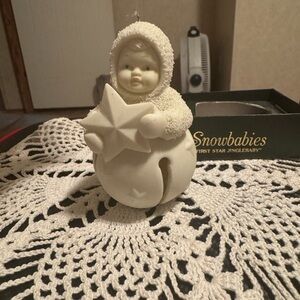 Dept 56 Vintage Snowbabies “First Star Jinglebaby” Ornament #6858-6 in Box